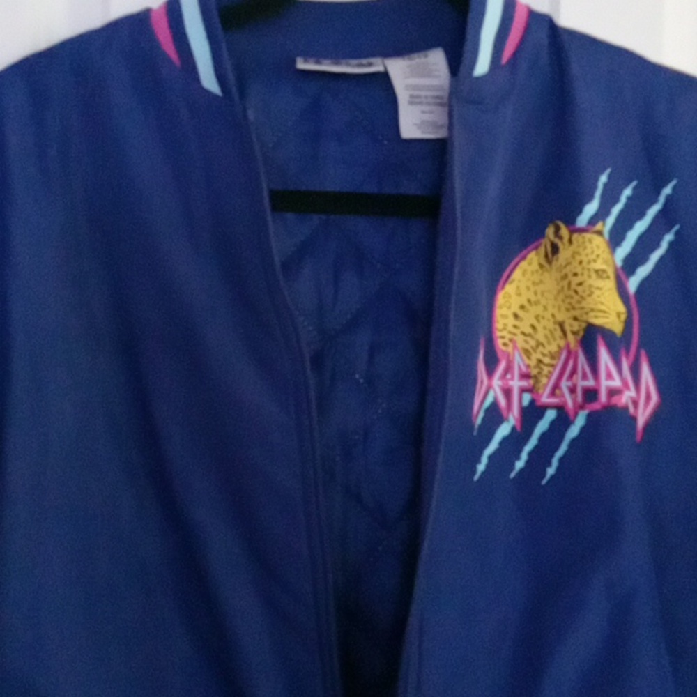 Vibrant Blue Kids Puffer Jacket with Pink Accents
